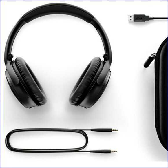 BOSE QC 35 Wireless Noise Cancelling Headphones - EUC - Plus Xtra Ear Pads - Picture 7 of 16